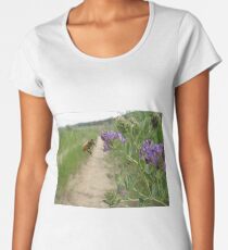 Honey Bee and Alfalfa Flowers Women's Premium T-Shirt