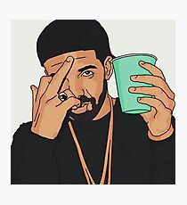 Drake Middle Finger Photographic Print