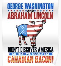 Abe Lincoln George Washington History Prank Poster