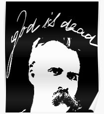 Gott ist tot - Friedrich Nietzsche Philosophie Poster