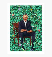 Barack Obama Portrait Photographic Print