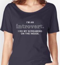 Funny I'm An Introvert T-Shirt Women's Relaxed Fit T-Shirt