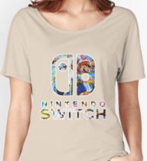 Nintendo Switch Logo Women's Relaxed Fit T-Shirt