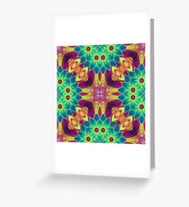 colorful multi-colored abstraction abstract seamless repeat pattern Greeting Card