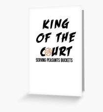 King of the Court Basketball Gear and Apparel Greeting Card