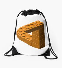Escher Toy Bricks - Orange Drawstring Bag