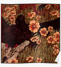 Stupid man in the flowers Poster