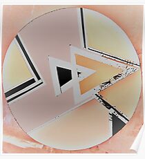 PASTEL ART DECO ABSTRACT MOD GEOMETRIC DESIGN Poster