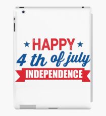 Happy 4th of July Independence Day iPad Case/Skin