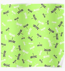 dragonflies pattrern Poster