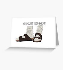 Tarjeta de felicitación Tu Knock My Birken-Socks Off
