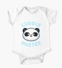 Body de manga corta para bebé Cuddle Master Panda