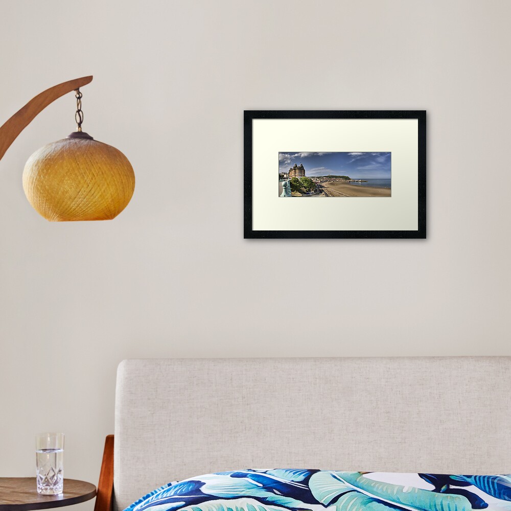 Scarborough Panorama Framed Art Print