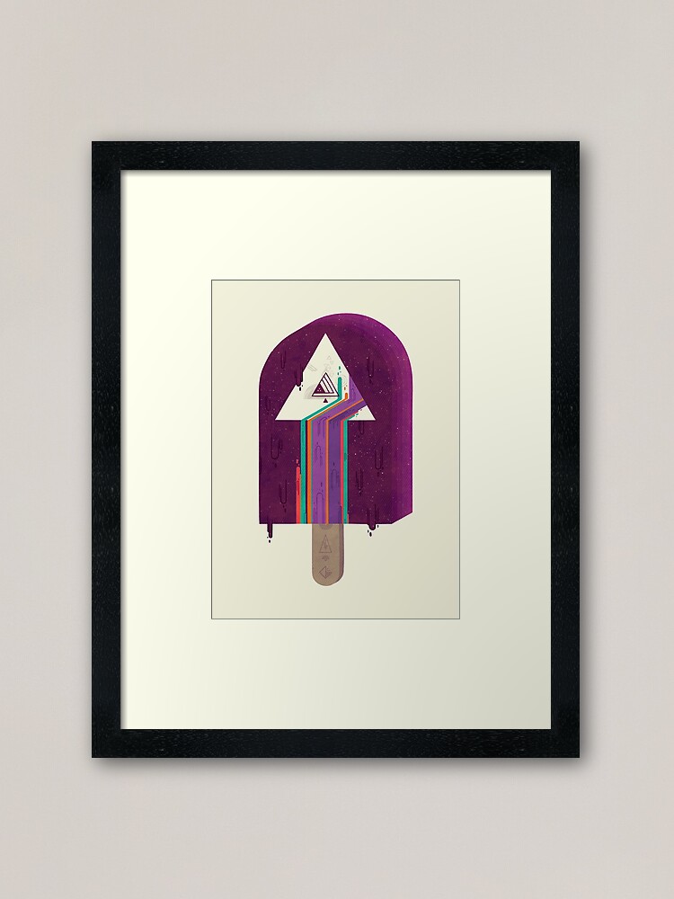 Alternate view of Cosmic Popsicle Framed Art Print