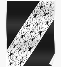 Black spiders crawling Poster