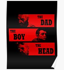 Dad, Boy and Head Poster