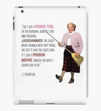 Mrs Doubtfire "Sie hat ein Powertool" iPad-Hülle & Klebefolie
