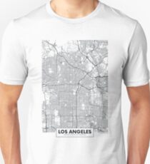 Vector poster map city Los Angeles Unisex T-Shirt