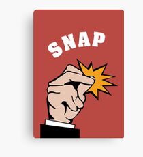 snap fingers Canvas Print
