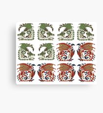Rathalos and Rathian request for Haggison Canvas Print