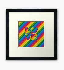Rainbow Love Framed Print