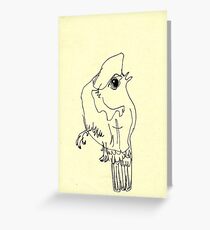 blind birdee 5 Greeting Card