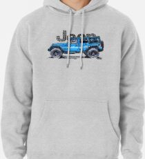 4dr Jk Unlimited - Blue Pullover Hoodie