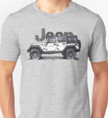 4dr Jk Unlimited - White Unisex T-Shirt