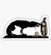 Tyr and Fenrir by John Bauer Sticker
