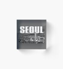 Seoul Cityscape Acrylic Block
