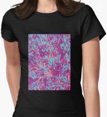 Camouflage graphic tee or amazing duvet cover pink purple Women's Fitted T-Shirt