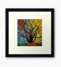 Purple Tree Framed Print