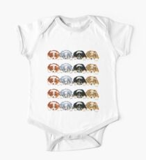 Australian Shepherd Puppies all 4 colors One Piece - Short Sleeve