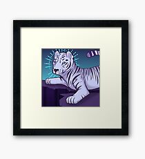Etherial White Tiger Framed Print