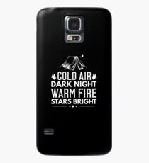 Camping Cold Air Dark Knight Warm Fire Stars Bright Case/Skin for Samsung Galaxy