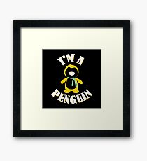 I'm a Penguin in the Winter Snow antarctic gift Framed Print