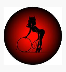 Lady With Whip Photographic Print