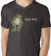 Soup Time - frog Men's V-Neck T-Shirt