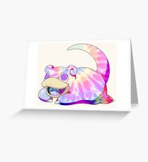 Psychedelic Slowpoke Greeting Card