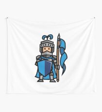Blue Knight Wall Tapestry