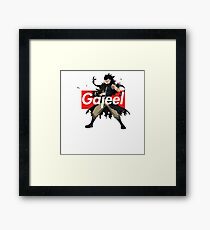 Supreme Box Logo Fairy Tail Gajeel Redfox Framed Print