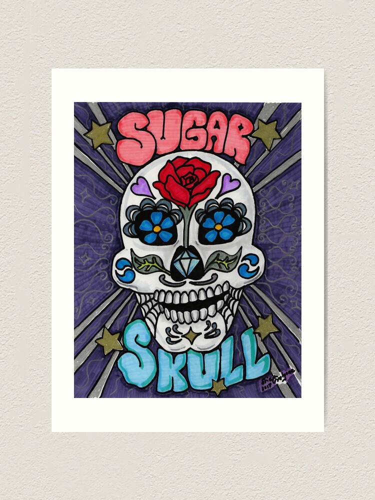 Alternate view of Sugar skull v2 Art Print