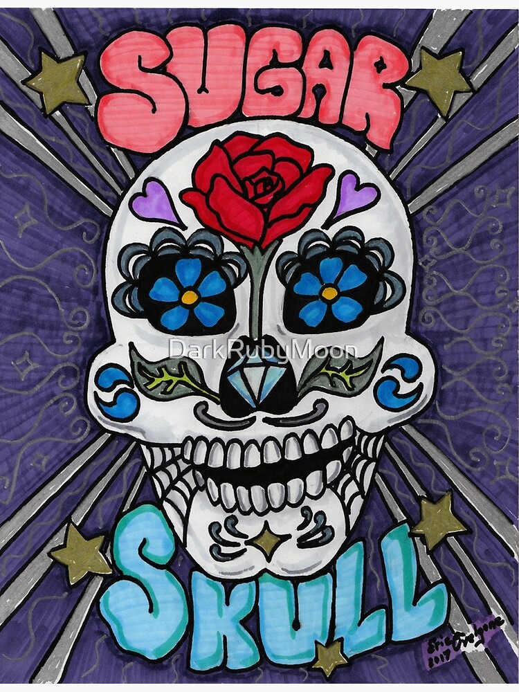 Sugar skull v2 by DarkRubyMoon