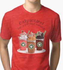 Catpuccino! For a purrfect morning! Tri-blend T-Shirt