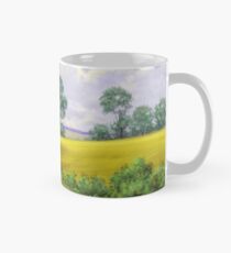Digital paintings rural landscape. Fine art. Mug