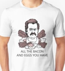 Ron Swanson Bacon And Eggs Unisex T-Shirt
