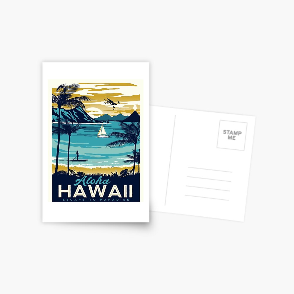 Vintage poster - Hawaii Postcard