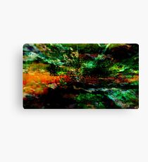 Abstract colorful nature landscape illustration Canvas Print