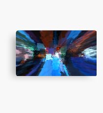 Abstract colorful explosion water rocks nature energy illustration Canvas Print