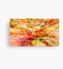 Abstract colorful nature landscape flower bloom rocks illustration Canvas Print